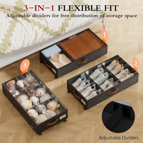 Under Bed Storage with Wheels (2 Count)