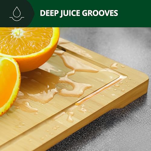 Wooden Cutting Boards for Kitchen Meal Prep & Serving (5 Count)