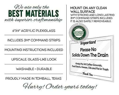 Please No Solids Down the Drain (5 Count)
