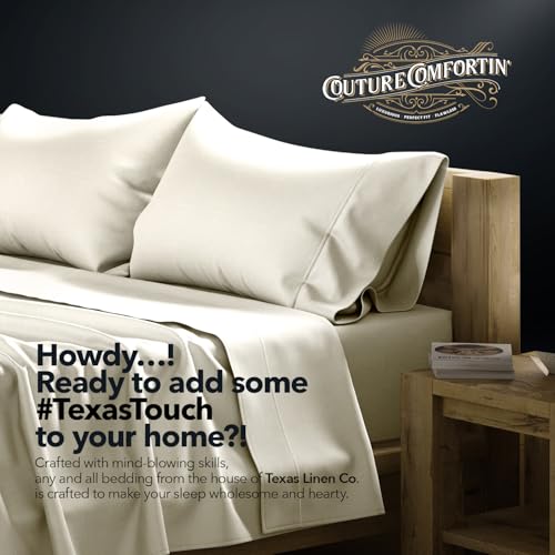 100% Egyptian Cotton Sheets California King Size (4 Piece Set)