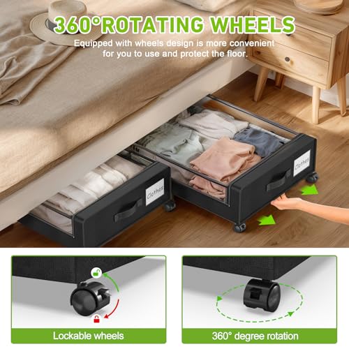 Under Bed Storage with Wheels (2 Count)