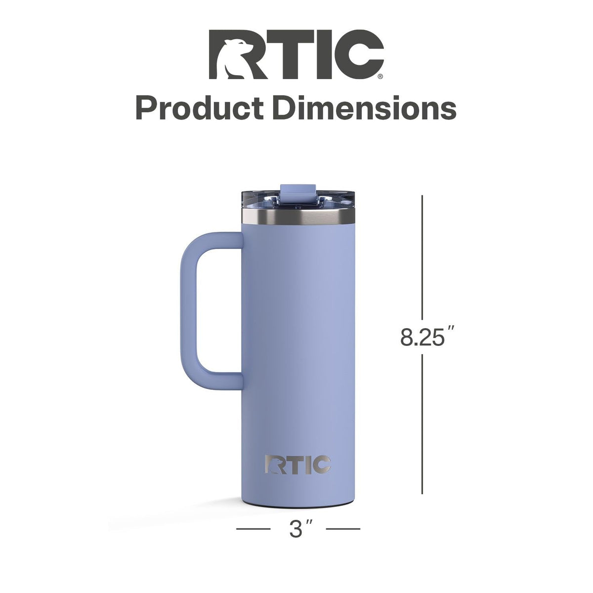 20oz Road Trip Travel Mug with Lid and Handle