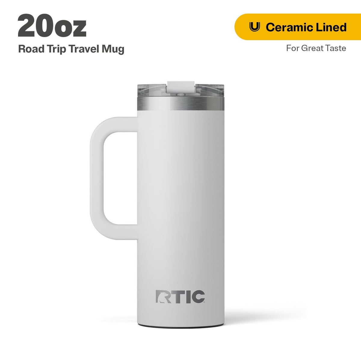 20oz Road Trip Travel Mug with Lid and Handle