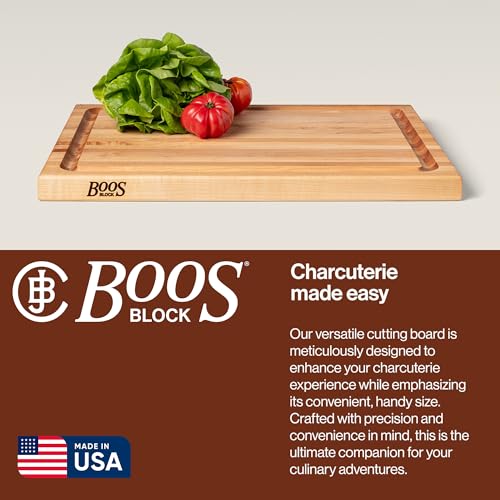 CB Series Rectangular Wooden Maple Cutting Board 24”x18”