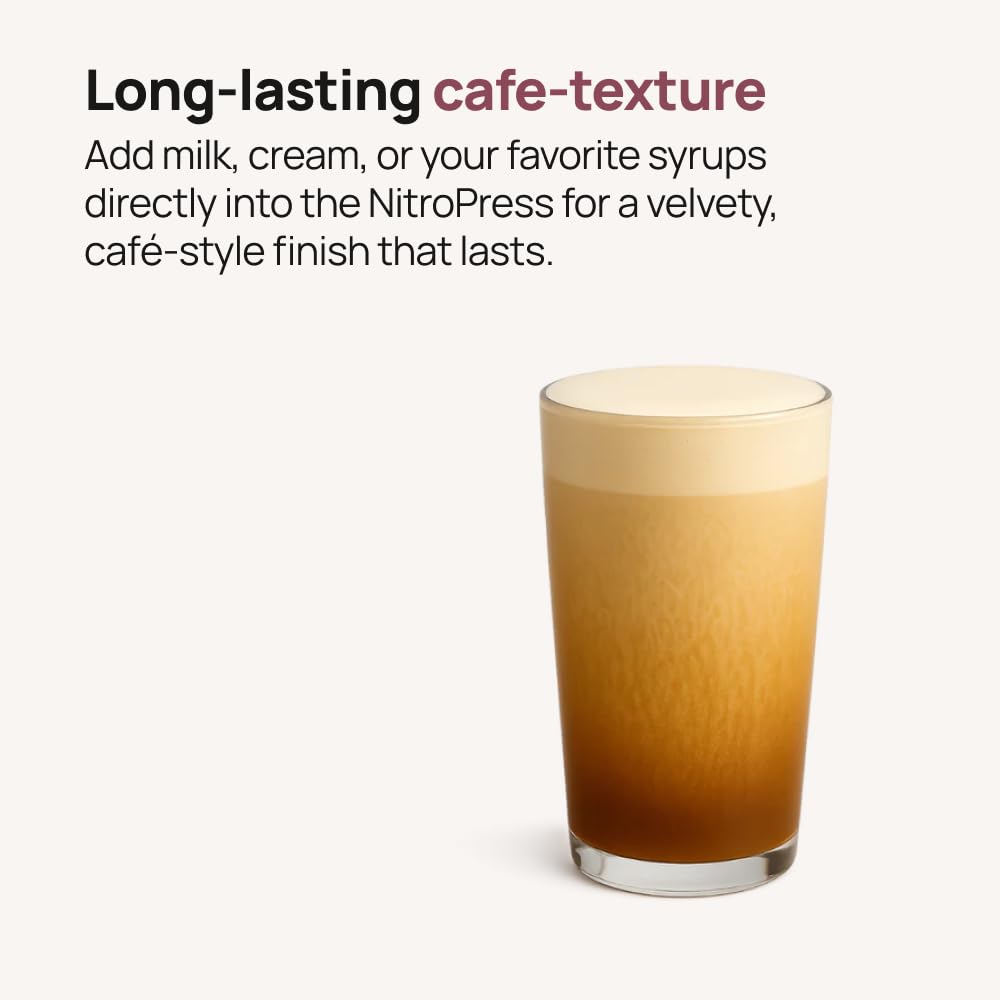 NitroPress DS Electric Nitro Cold Brew Coffee & Cocktail Maker Machine