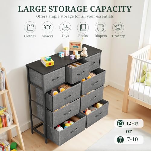 9 Drawer Dresser for Bedroom