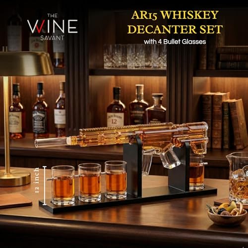 AR15 Gun Decanter Birthday Gifts for Men Dad
