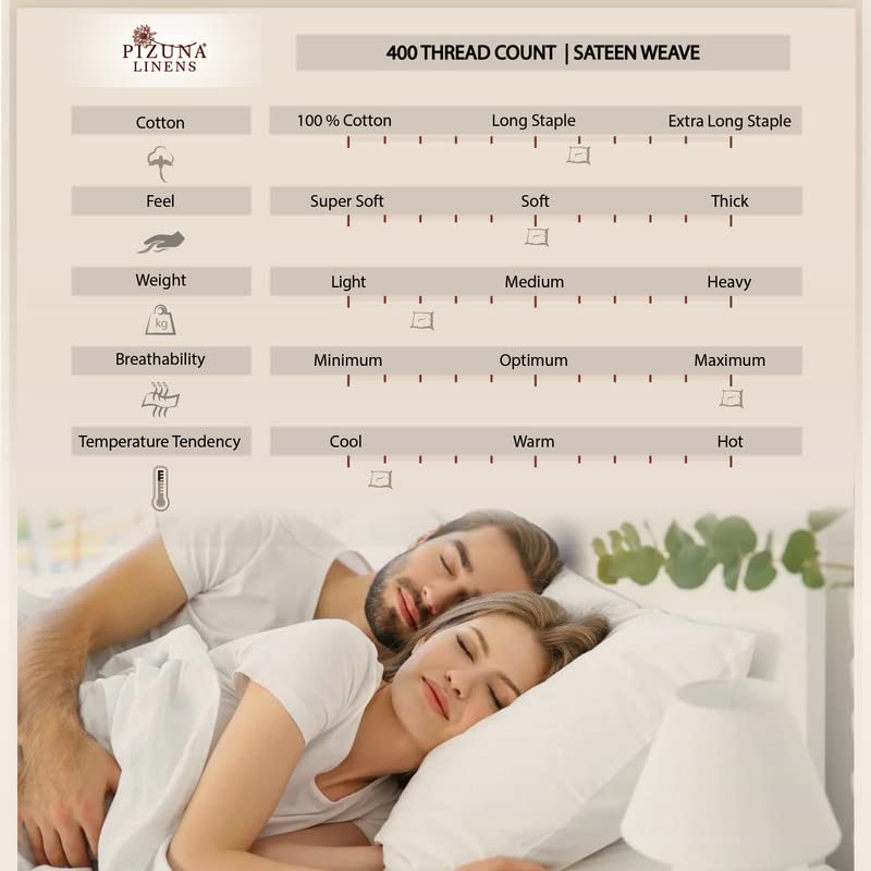 100% Cotton Oriental Print Twin Sheets Set 400 Thread Count Tan