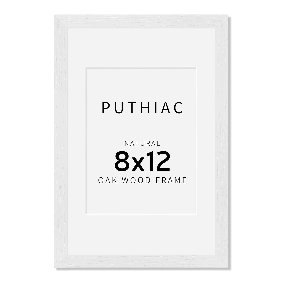 8x12 Solid Oak Wood Picture Frame