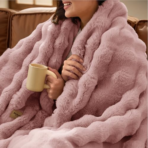 GentleSoft Faux Fur Throw XL Blanket