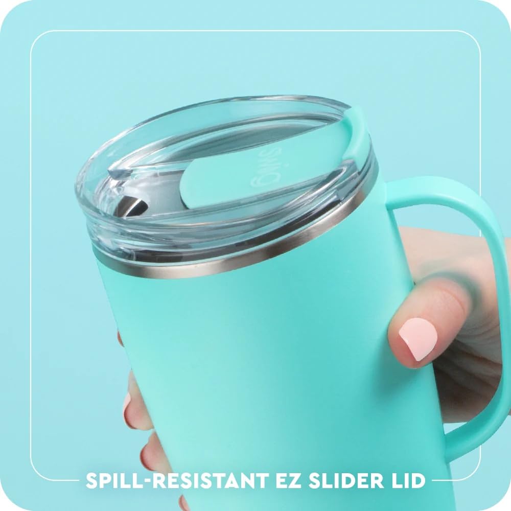 18oz Insulated Travel Mug with Handle & Lid