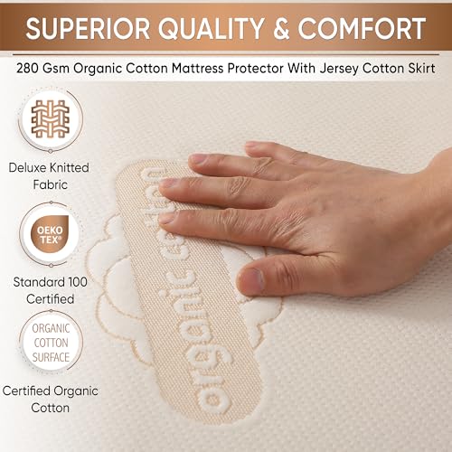 Deluxe Organic Crib Mattress Protector Pad