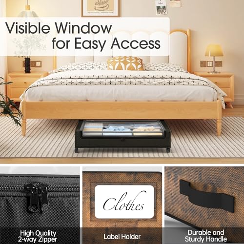 Under Bed Storage with Wheels (4 Count)