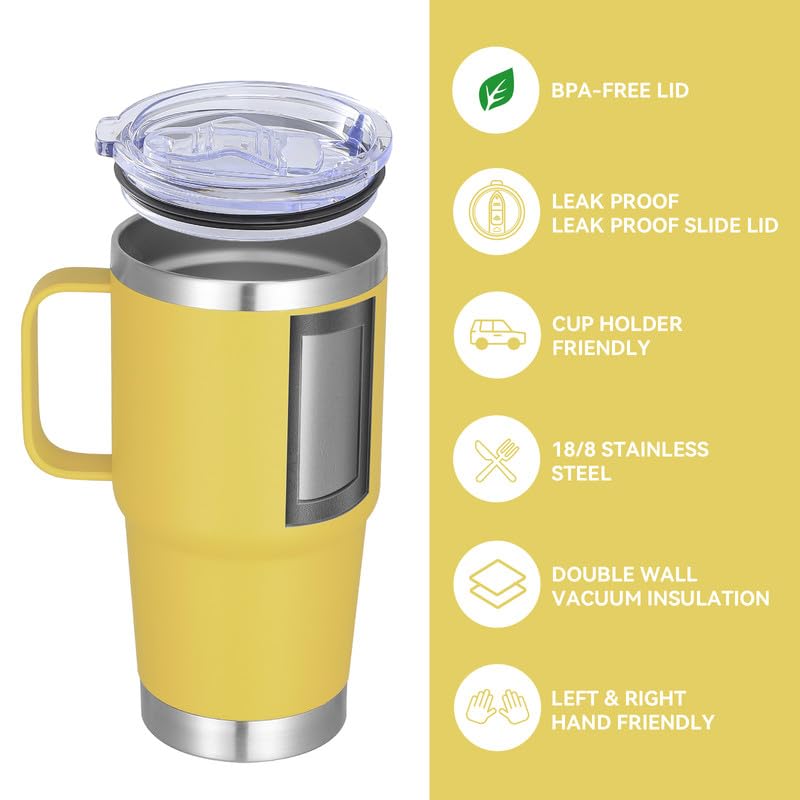 20 oz Insulated Travel Coffee Mugs Set of 12 (12 Count)
