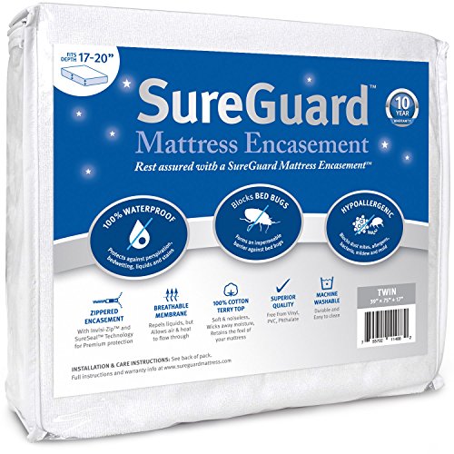 Twin (17-20" Deep) Zippered Mattress Protector Encasement