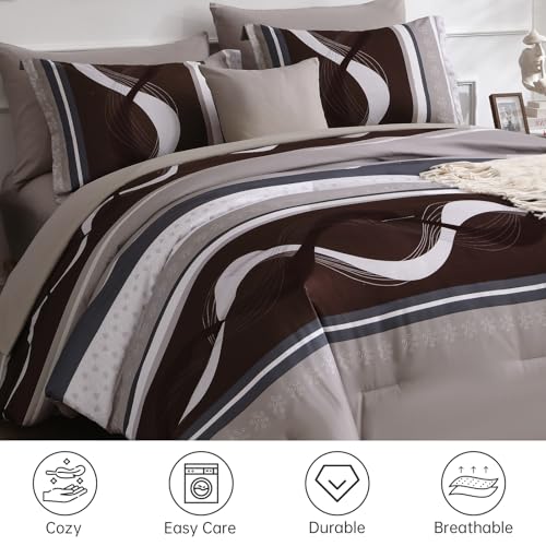 Striped Comforter Set Queen Size