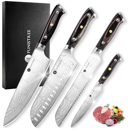 4 Pieces Professional Kitchen Knife Set (4 Count)