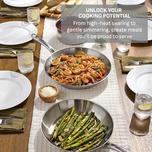 Stainless Steel Pots and Pans Set 11 Piece