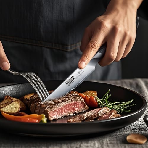 Steak Knives Set of 6 with Block (7 Count)