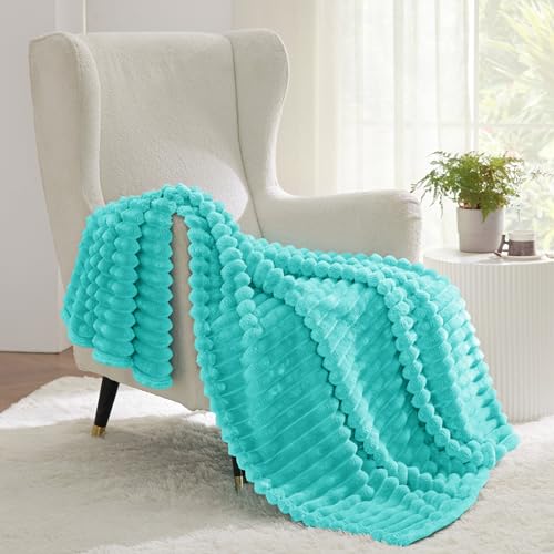 Soft Throw Blanket for Couch Decor Gifts Blue Fog 50"x70"