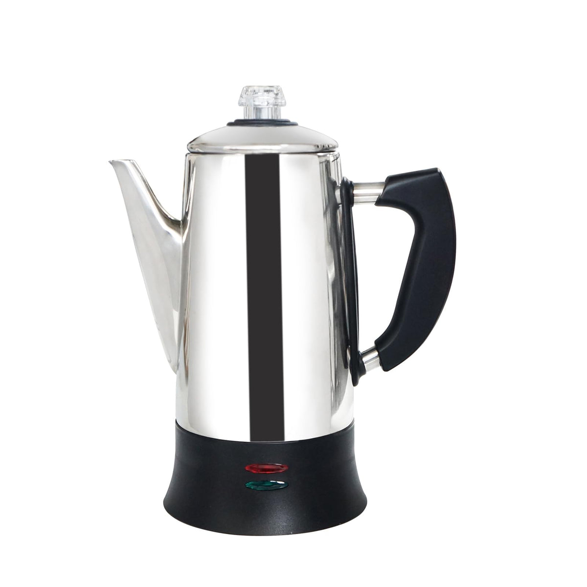 Electric Percolator Coffee Pot Stainless Steel coffee Maker with Cool Touch Handle (12 Count)