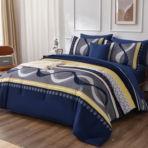 Striped Comforter Set Full Size