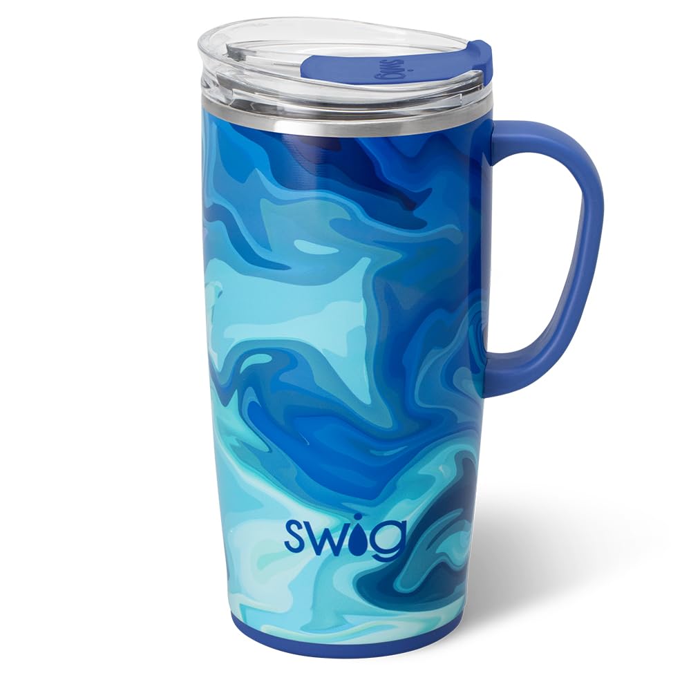 22oz Insulated Travel Mug with Handle & Lid