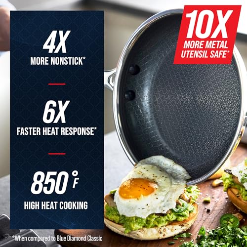 Hybrid 12 Piece Stainless Steel Nonstick Cookware Set