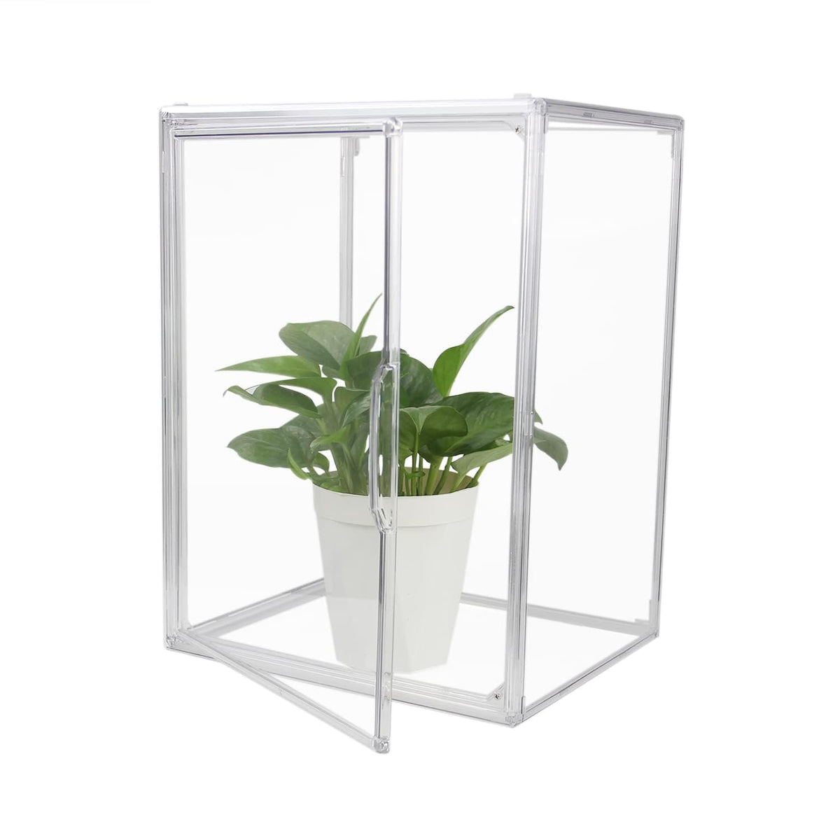 Clear Stackable Plastic Storage Bins with Lid