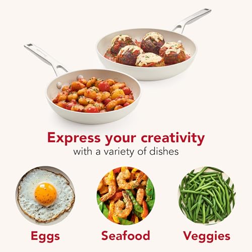 Hard Anodized Ceramic Nonstick Skillet Set