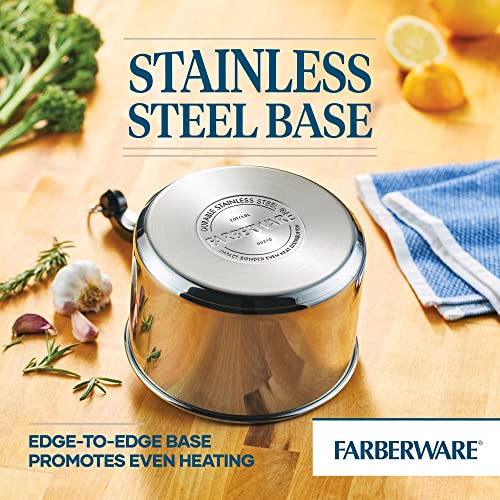 Classic Series Stainless Steel Double Boiler and Saucepan with Lid