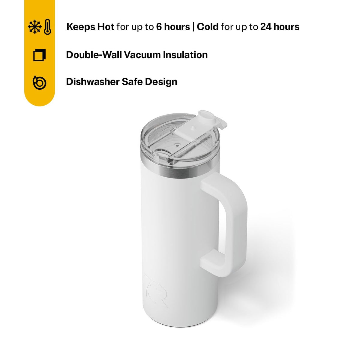 20oz Road Trip Travel Mug with Lid and Handle