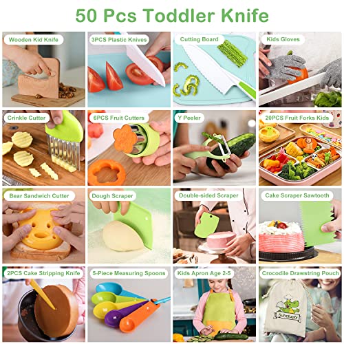 50PCS Kids Kitchen Cooking Set