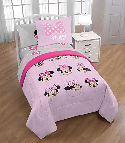 Disney Minnie Mouse Full Size Comforter Set 7 Piece Kids Bedding