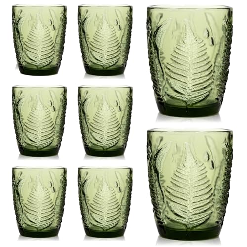 Green Drinking Glasses Set of 8 (8 Count)