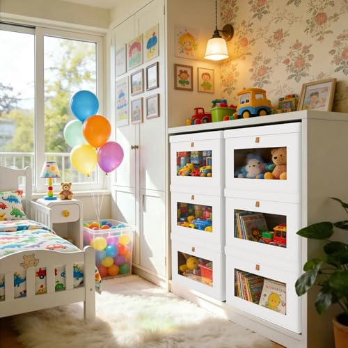 Storage Bins with Lids (4 Count)