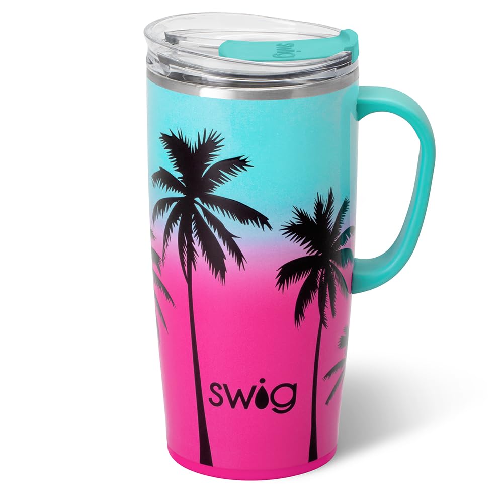 22oz Insulated Travel Mug with Handle & Lid