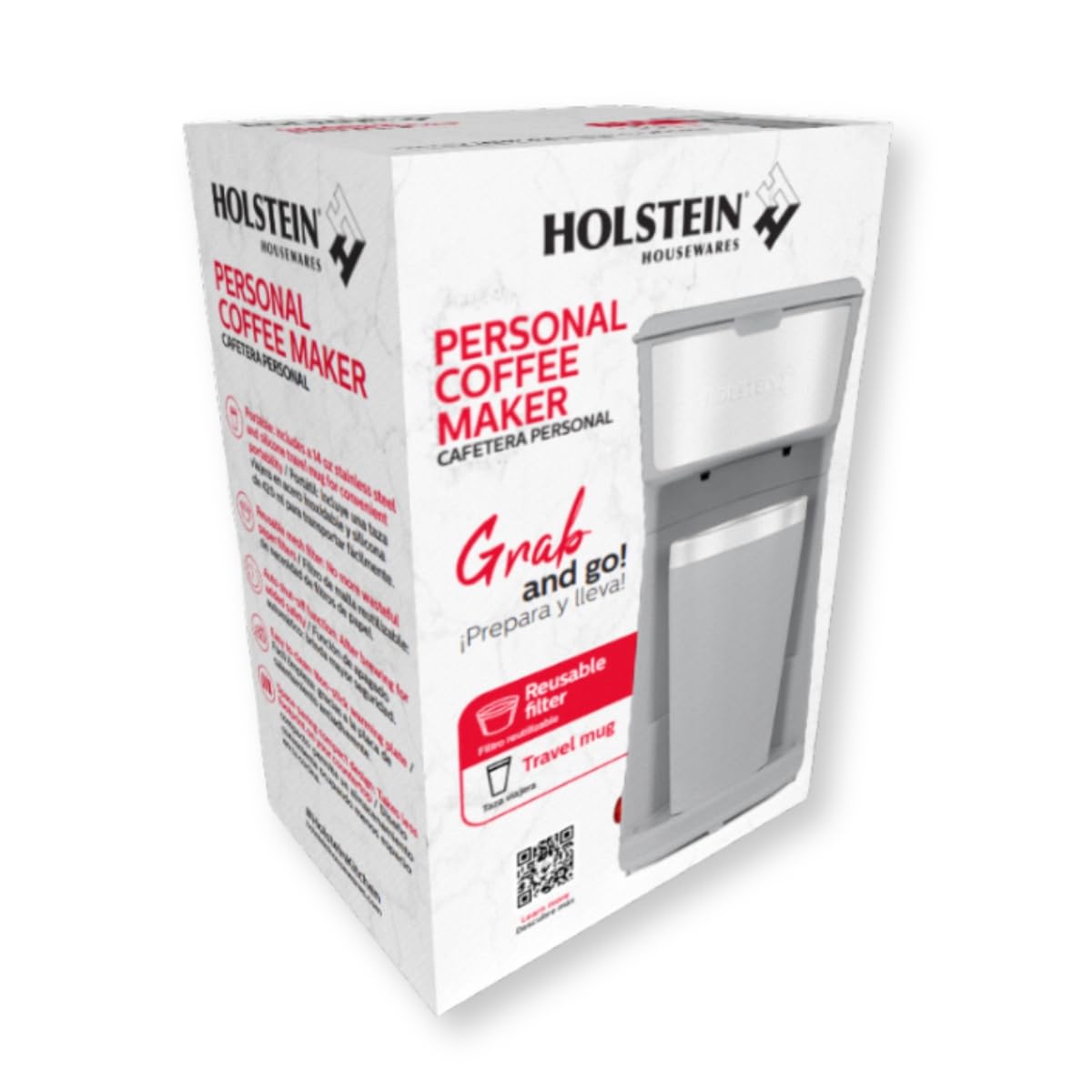 Personal Coffee Maker with 14oz Travel Mug