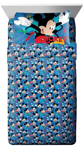 Disney Mickey Mouse Twin Comforter Set 5 Piece Kids Cartoon Bedding
