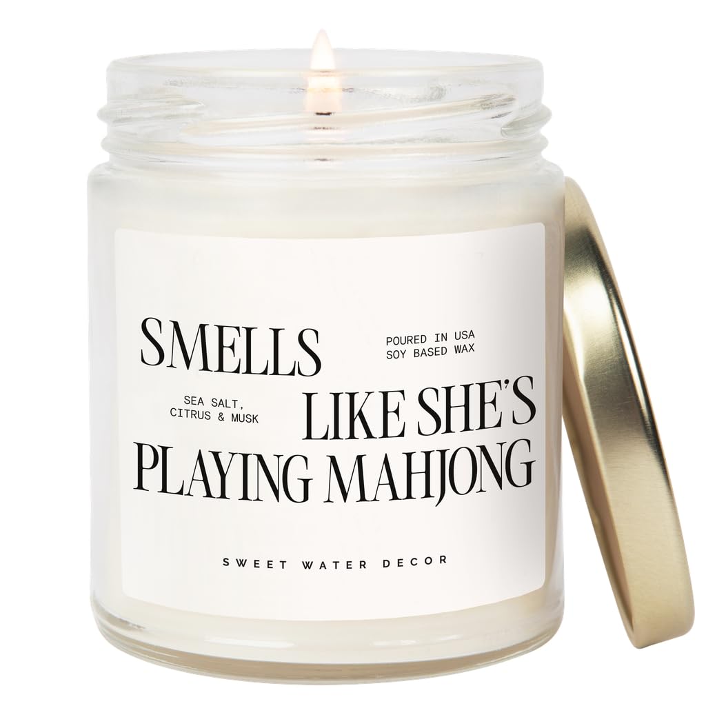 Smells Like She’s Playing Mahjong Candle (9 Ounce)