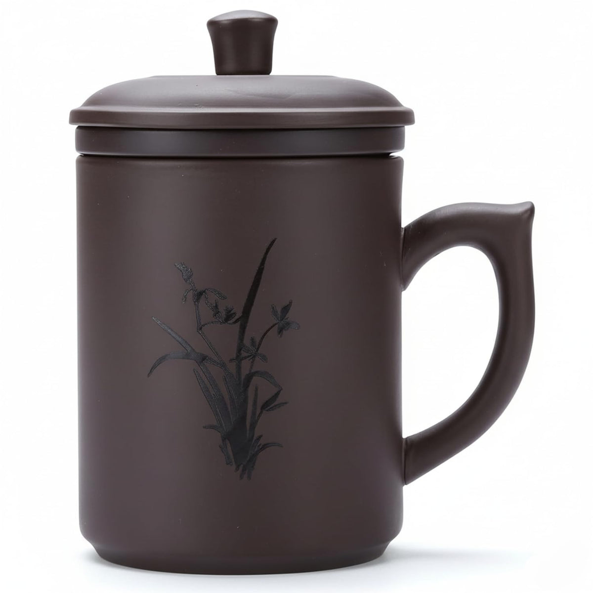 Tea Cup Purple Clay Tea Mug Tea Cup with Infuser and Lid