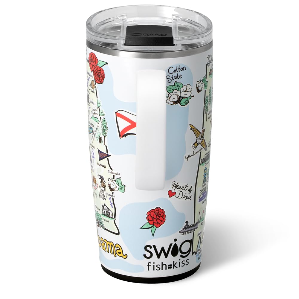 22oz Insulated Travel Mug with Handle & Lid