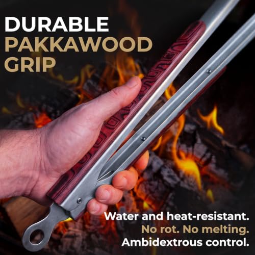 32 Inch Heavy Duty Long Grill Tongs for BBQ & Outdoor Cooking