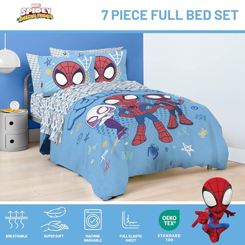 Marvel Spidey and His Amazing Friends 7 Pc Full Comforter Set