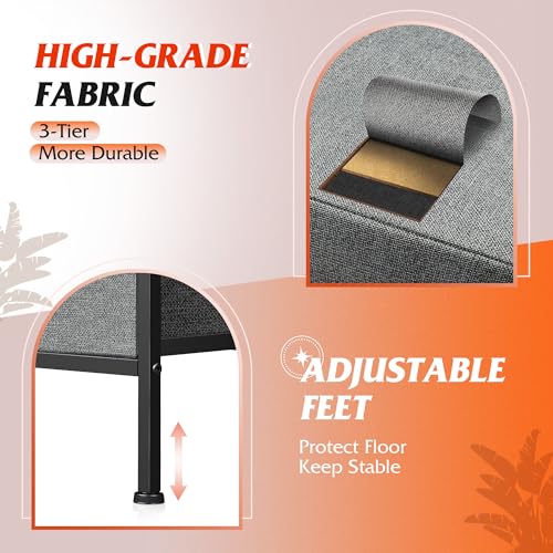 5 Drawer Fabric Dresser for Bedroom