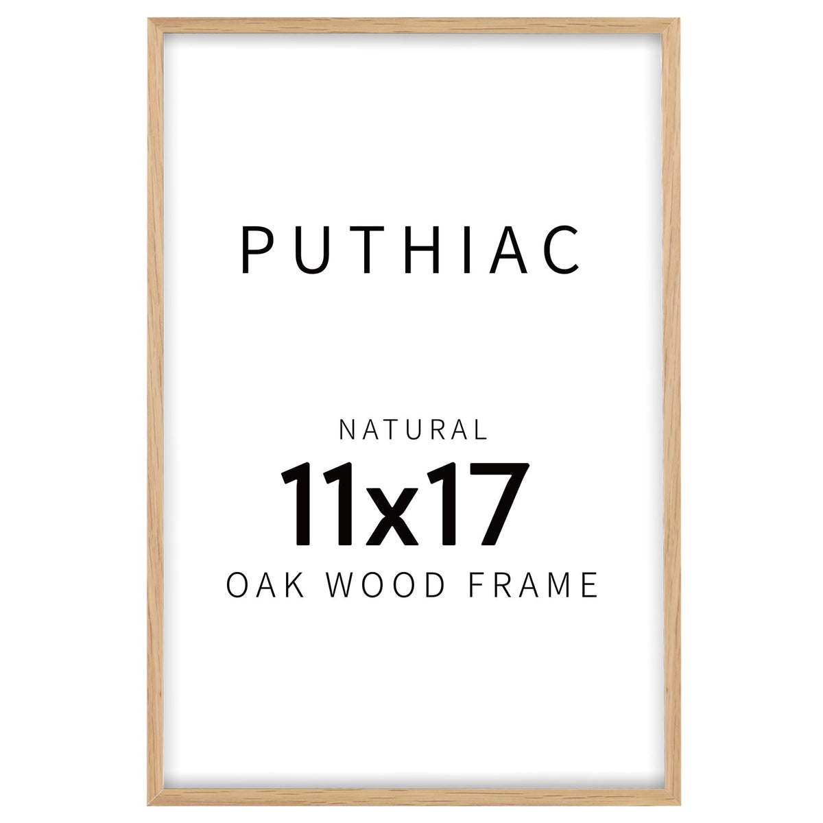 11x17 Solid Oak Wood Picture Frame