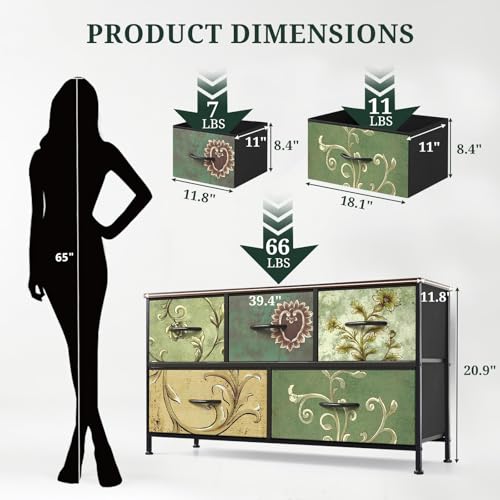5 Drawer Dresser for Bedroom