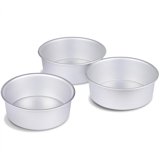 6 x 3 Inch Round Cake Pan Set of 3 with Tapered Side (3 Count)