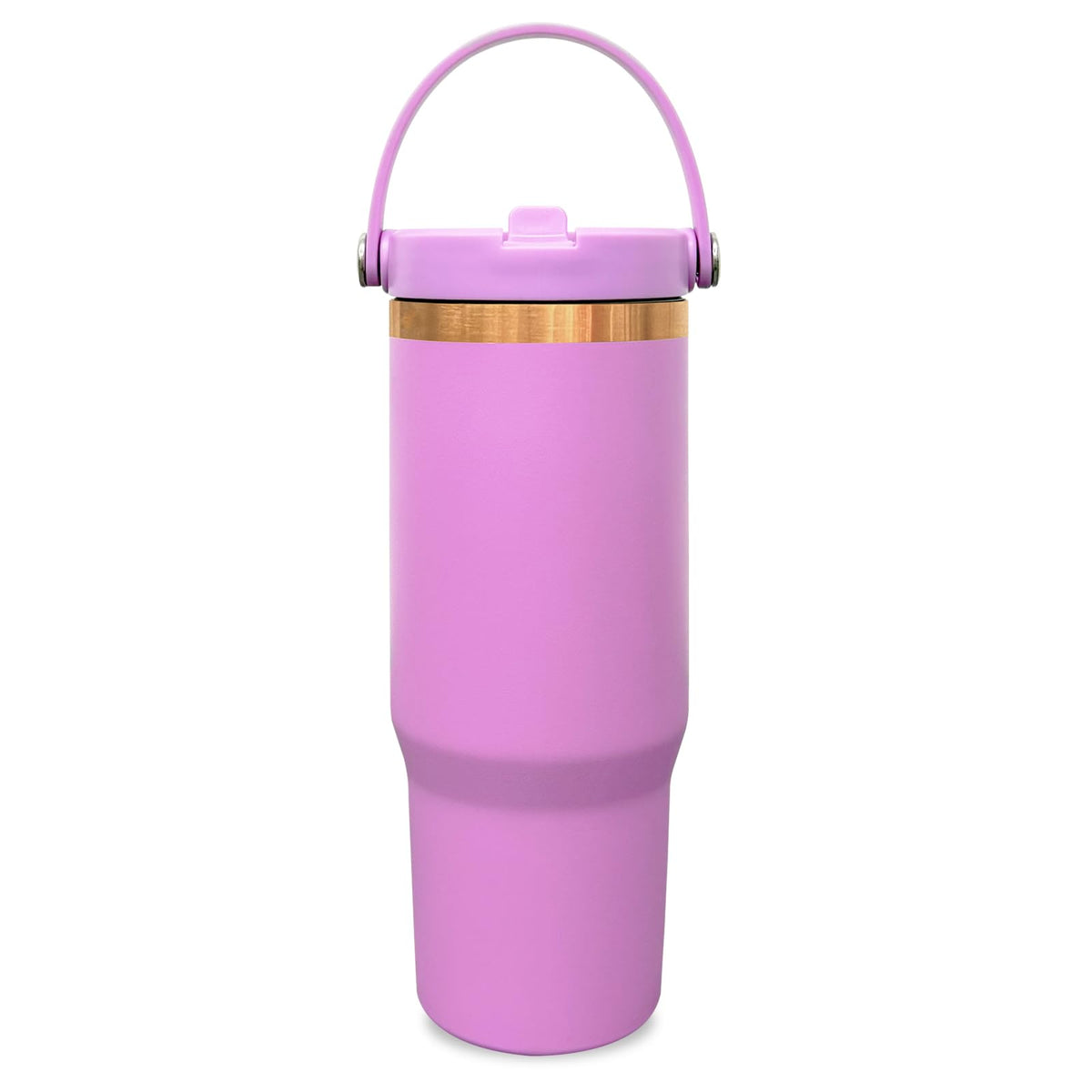 30 oz Tumbler Bulk with Top Handle and Flip Straw LightPurple
