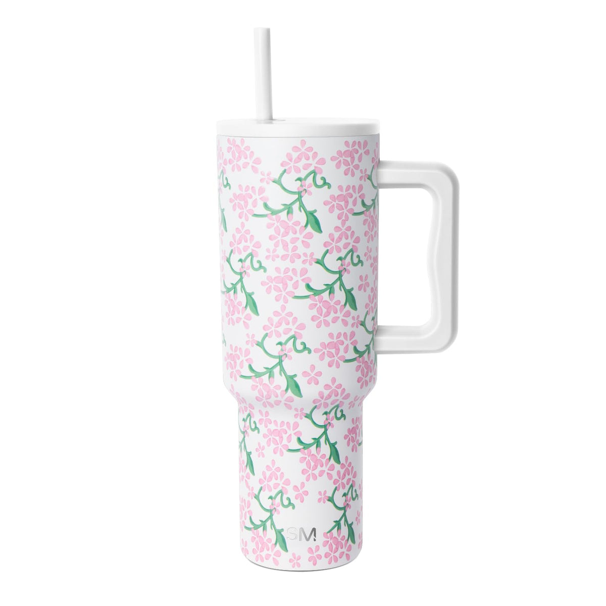 Tumbler with Handle and Straw